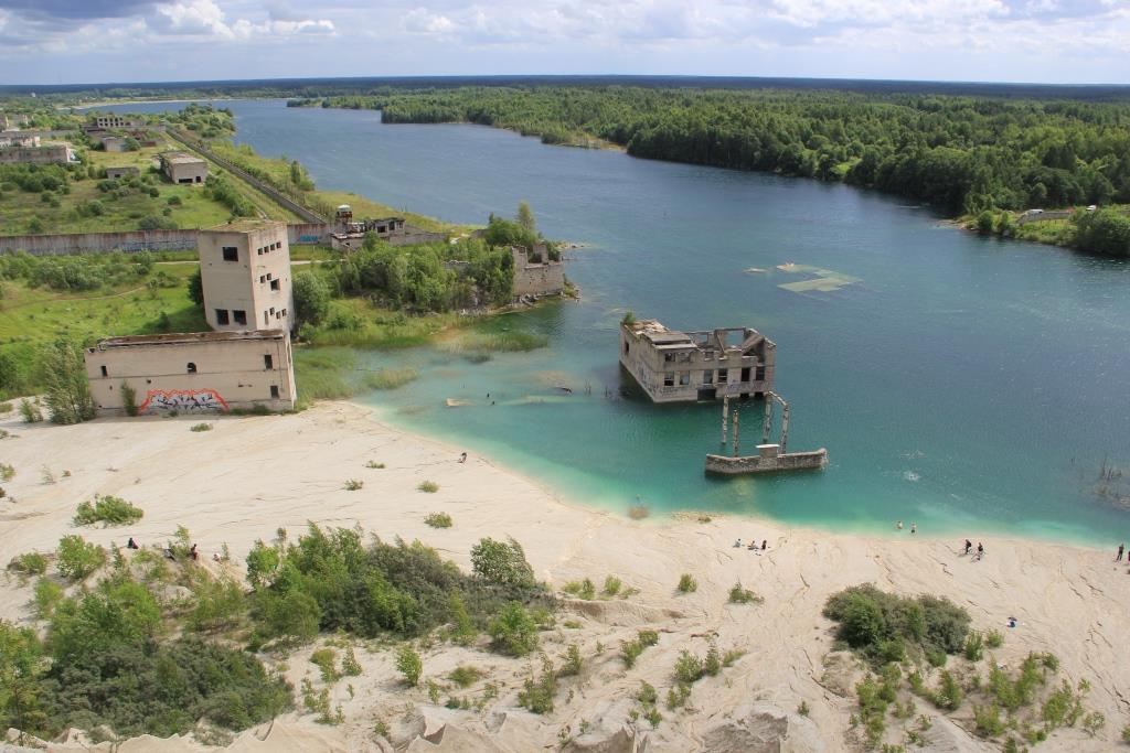 Widok na kamieniołomy w Rummu, fot. Kazimierz Popławski