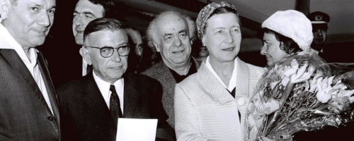 Simone de Beauvoir i Jean Paul Sartre w Izraelu (fot. Government Press Office (Israel), CC BY-SA 3.0 Wikimedia Commons)