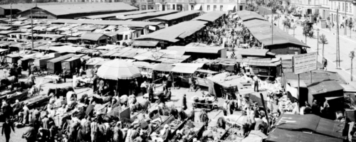 Rynek Leonarda (ob. Plac Niepodległości) w Łodzi, 1931 r. fot. Archiwum Państwowe w Łodzi