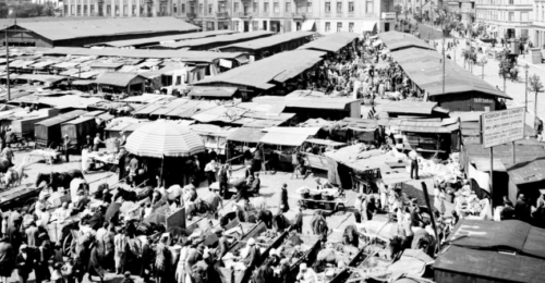 Rynek Leonarda (ob. Plac Niepodległości) w Łodzi, 1931 r. fot. Archiwum Państwowe w Łodzi