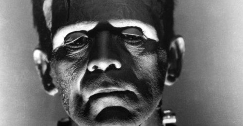 Boris Karloff jako monstrum w klasycznym filmie "Frankenstein" z 1931 r. fot. FlixPix / Alamy / BE&W