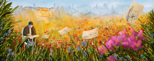 Zbigniew Herbert radzi, jak podróżować z&nbsp;małym budżetem — ilustracja