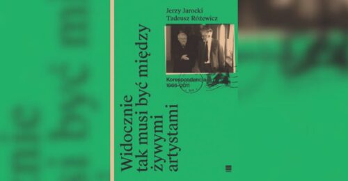 Okładka książki "Widocznie tak musi być między żywymi artystami"
